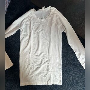 Lululemon white swiftly tech long sleeve top